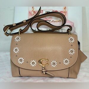 Coach Remi Shoulder Bag with Whipstitch Daisy Appliqué Nº82 023-1294